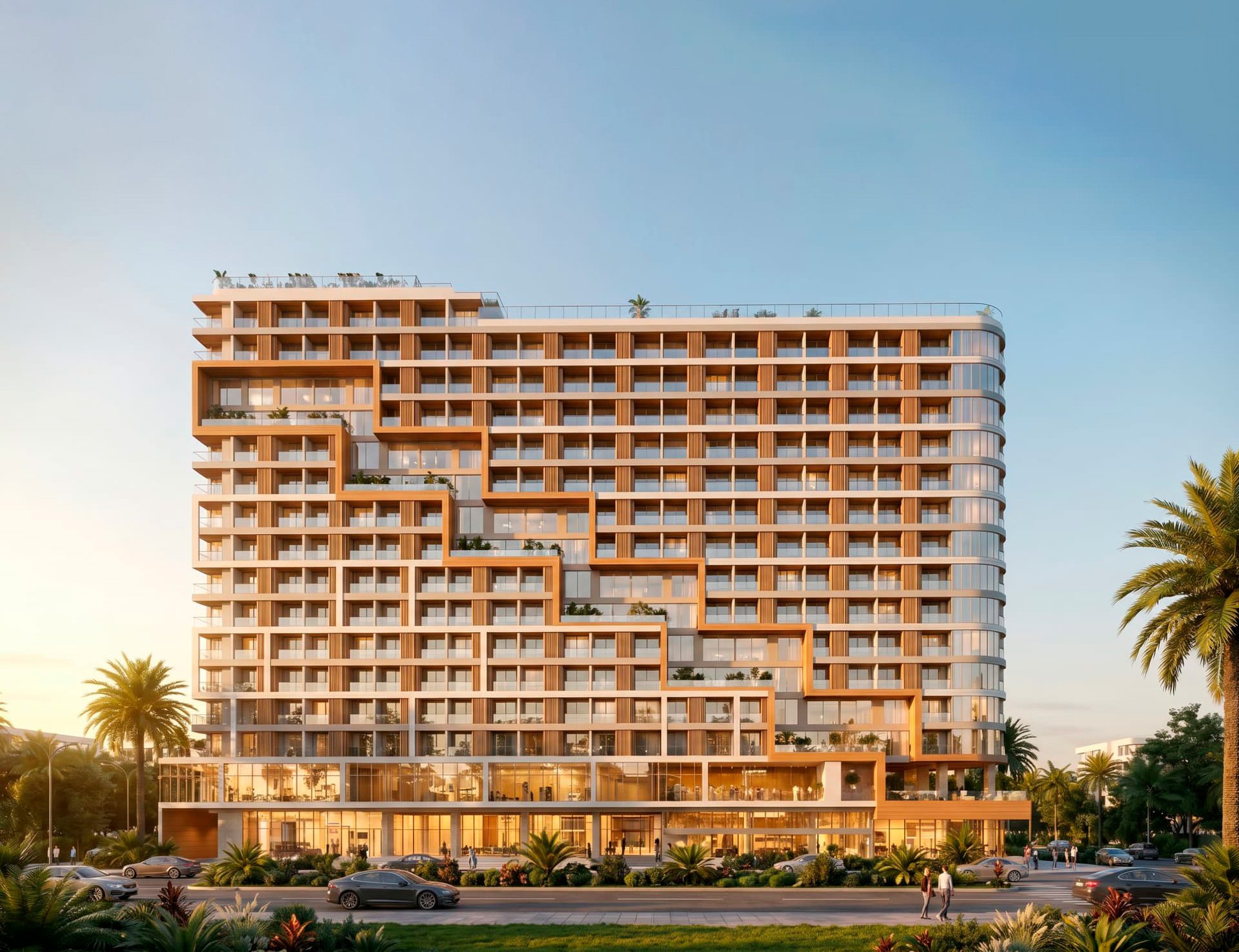 Fachada del condominio CALAOS en Pozos Colorados, Santa Marta